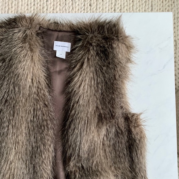Club Monaco Faux Fur Vest - Picture 8 of 11